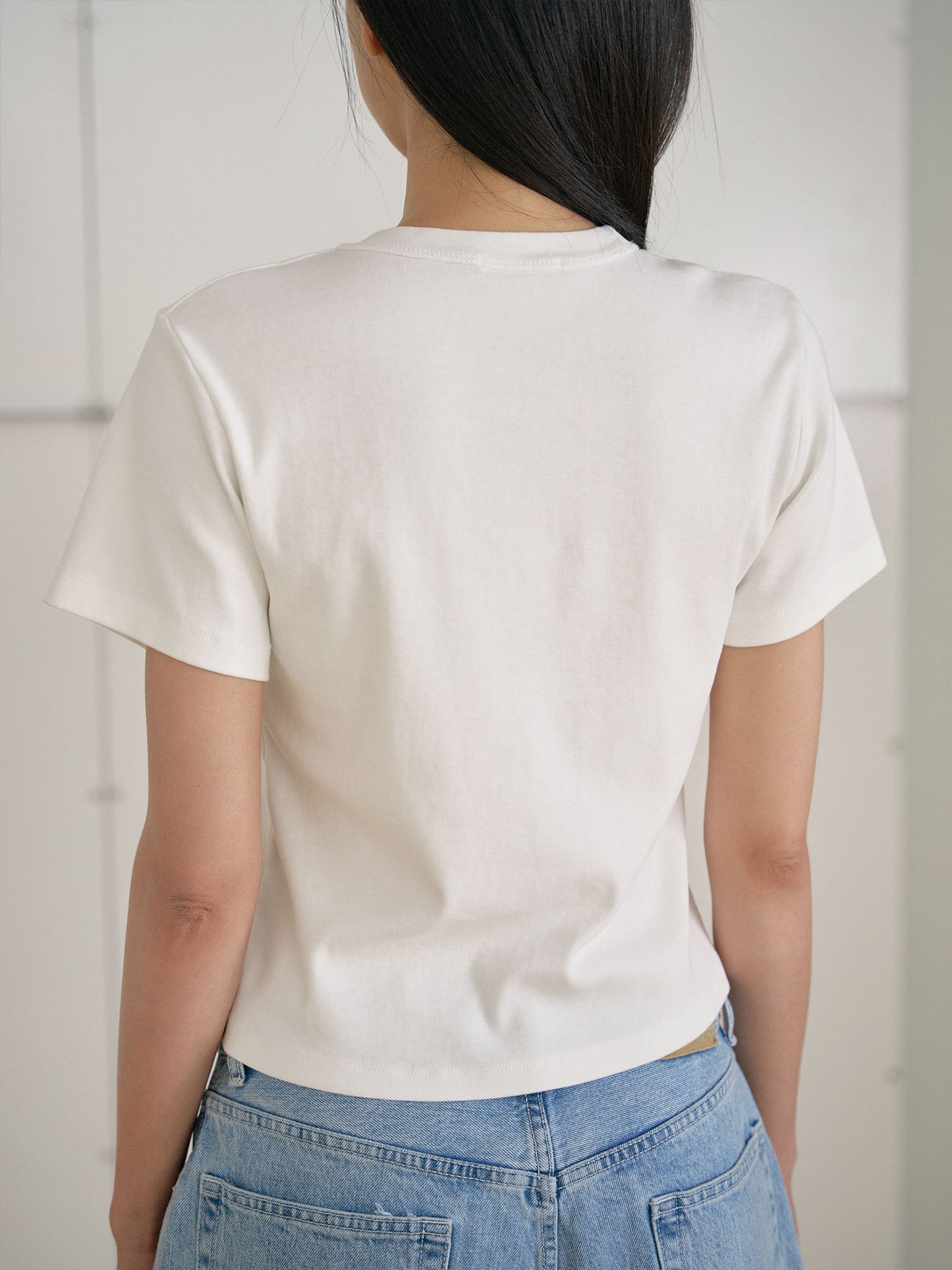 Soft Rib Short Sleeve - Ivory
