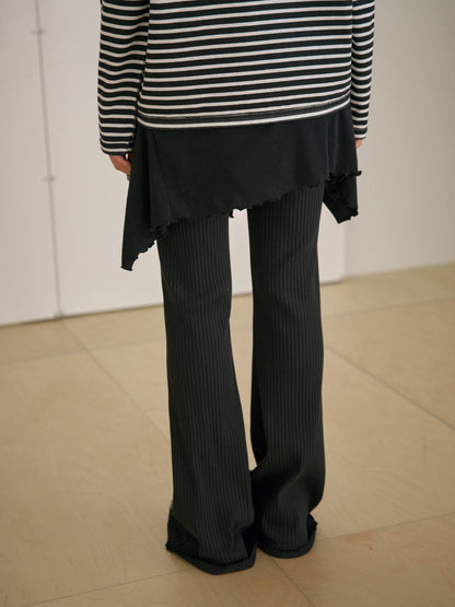 Lino Flare Pants - Black 8