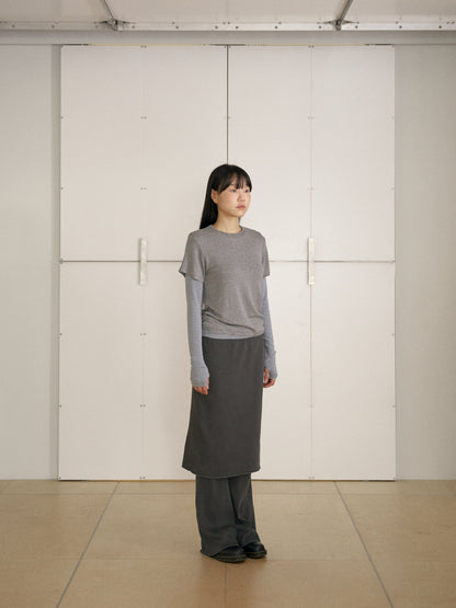 MARAN Pigment Rib Skirt - Charcoal 商品画像15/19