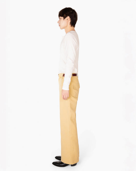 REVURA RÊVE COTTON MODAL RIBBED HENLEY SHIRTS - IVORY