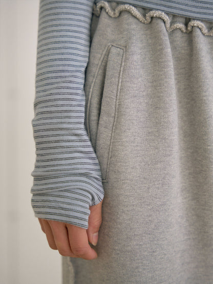 Rib Stripe Long Sleeve - Blue 8