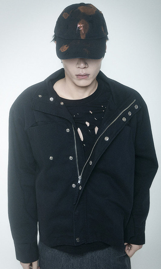 【Reculer レキュリー】Signature logo ball cap Black