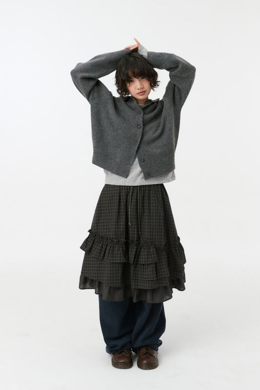 [9/8予約配送] FLORAL PATTERN LONG SLEEVE, GRAY