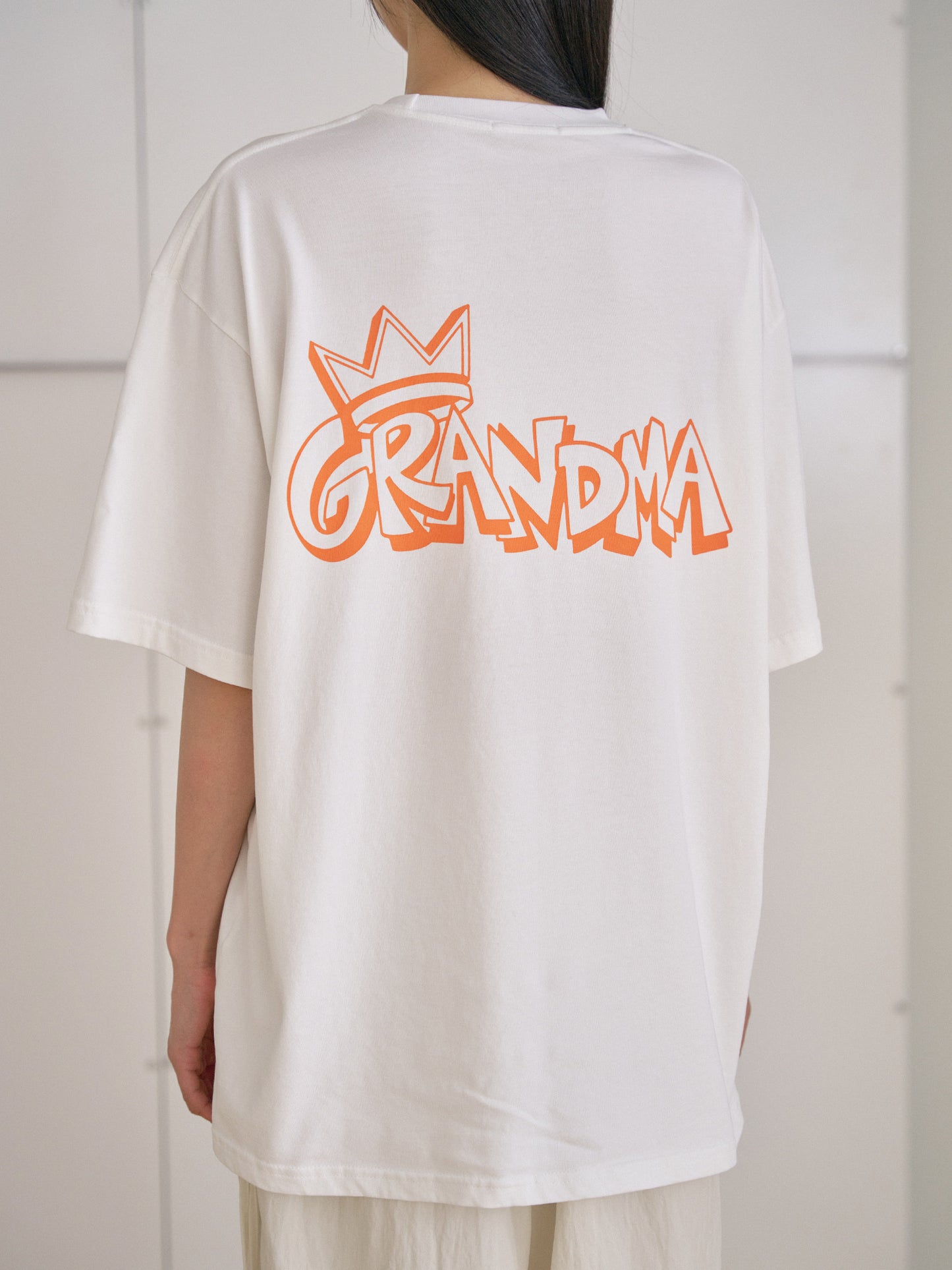 Granma Printing Short Sleeve - Ivory