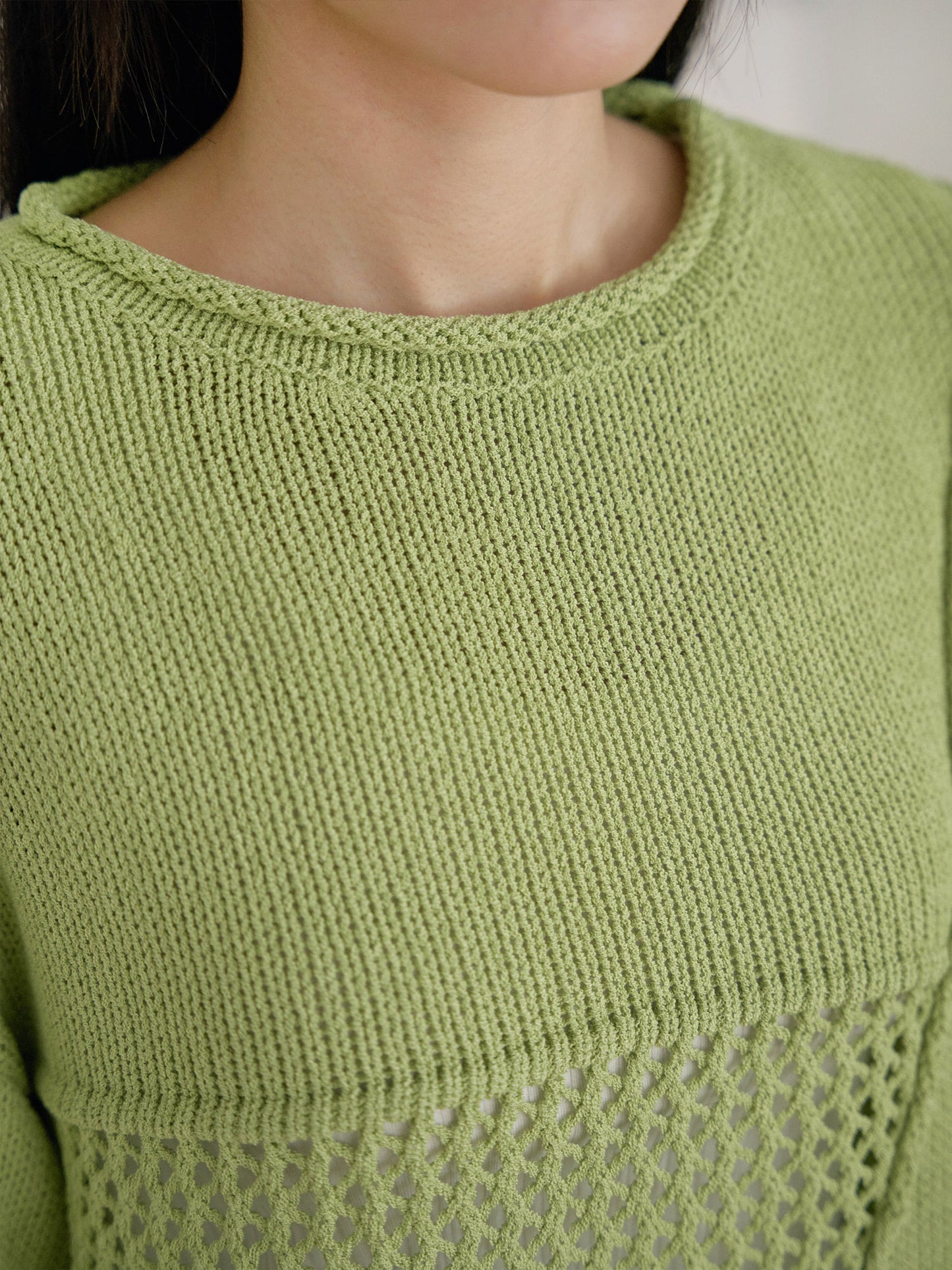 Summer Block Pullover - Green