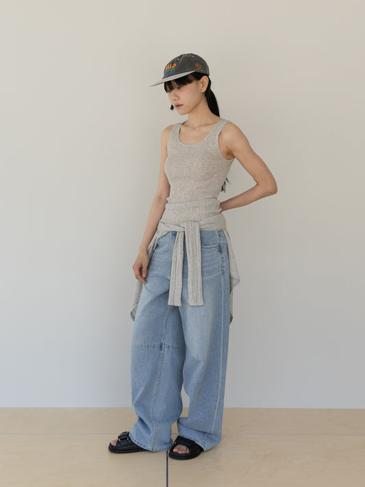 Grand Maison Washed Ball Cap - Charcoal