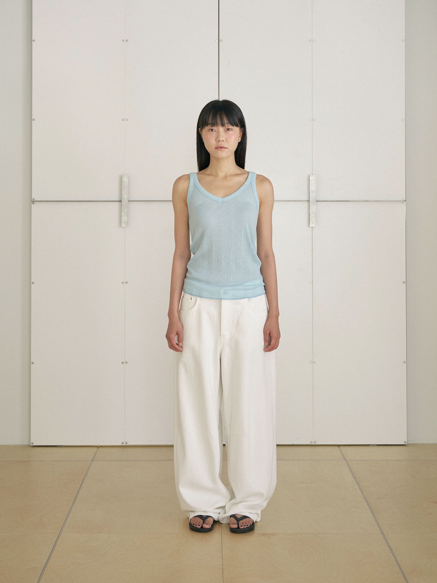 Summer V-neck Sleeveless - Blue
