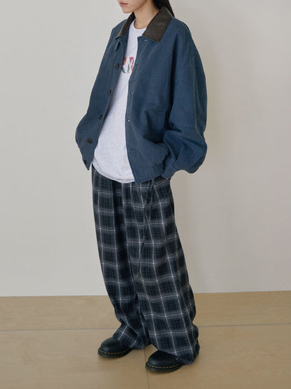 MARAN Washed Oxford Blouson - Navy 商品画像14/21