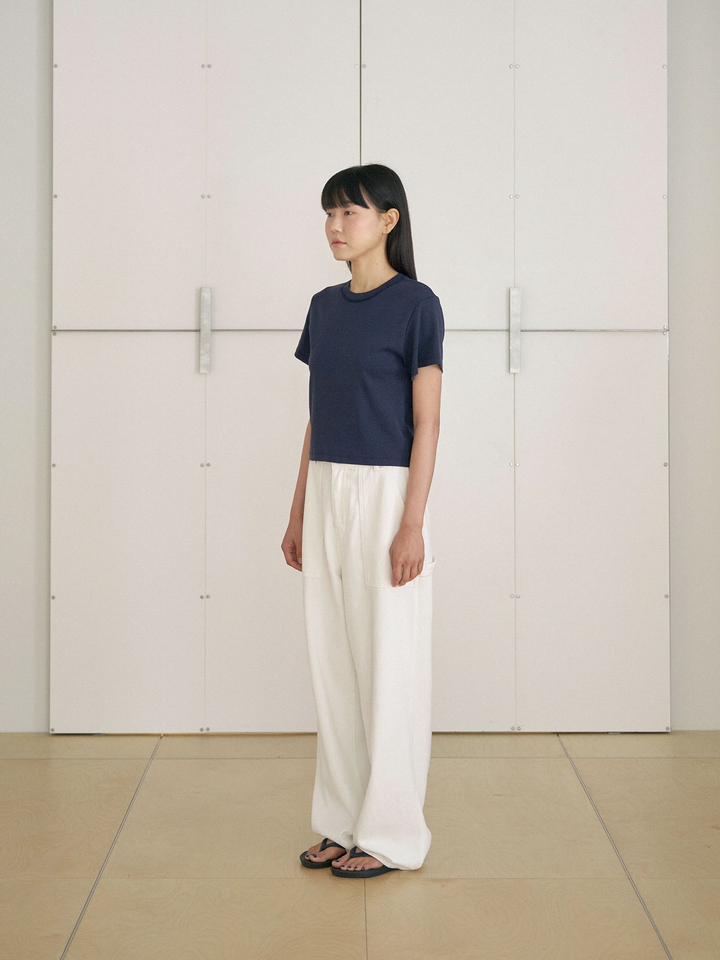 Soft Rib Short Sleeve - Navy