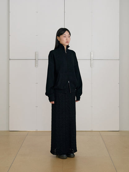 MARAN Ray Zip-up Cardigan - Black 商品画像17/21