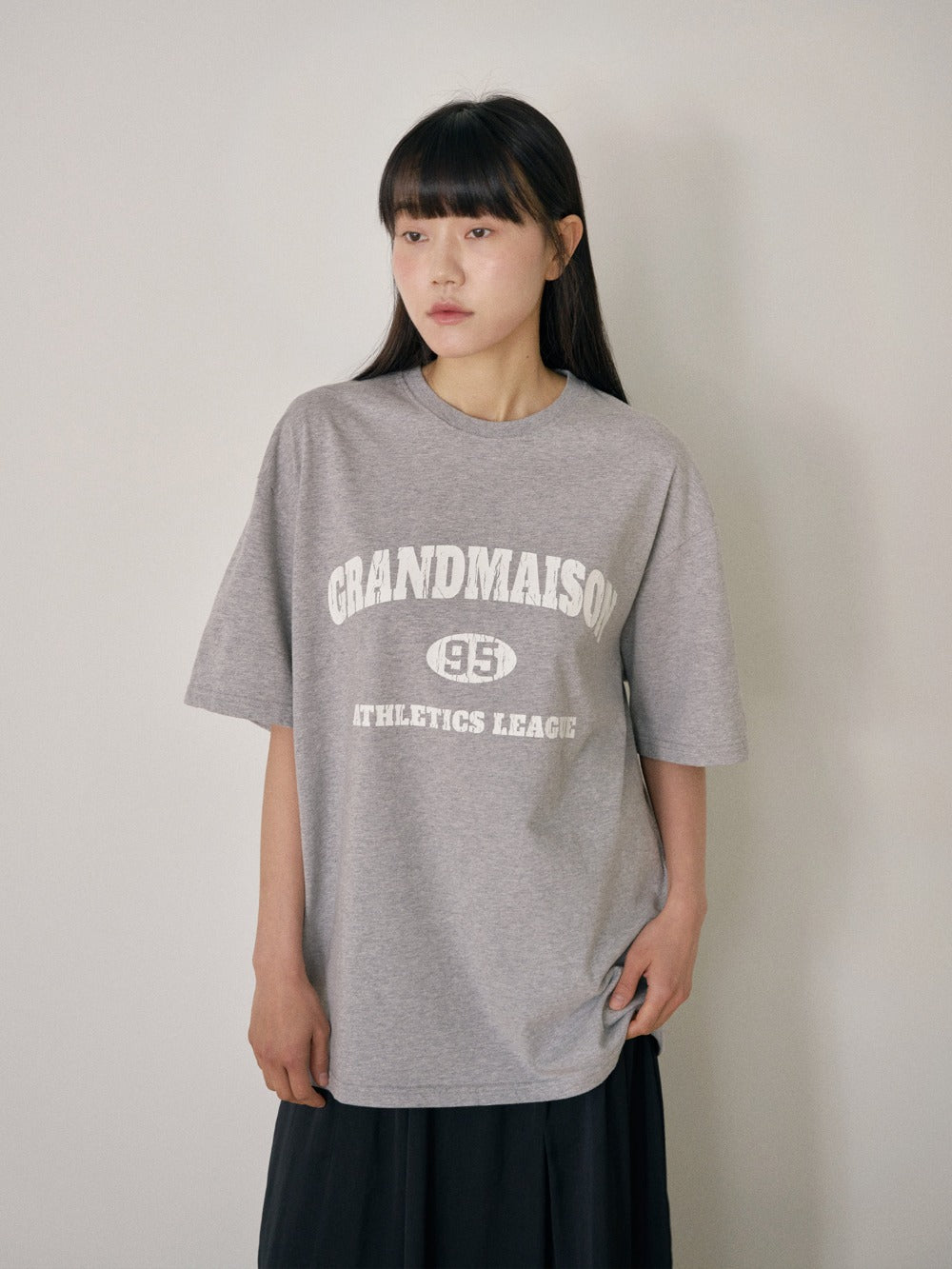 Crack Lettering Short Sleeve - Gray