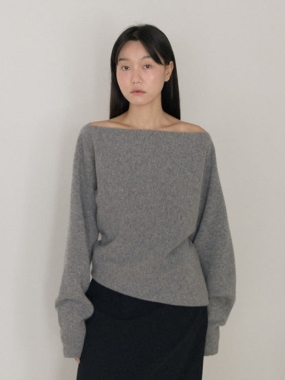 MARAN Flow Boat Neck Pullover - Gray 商品画像14/21