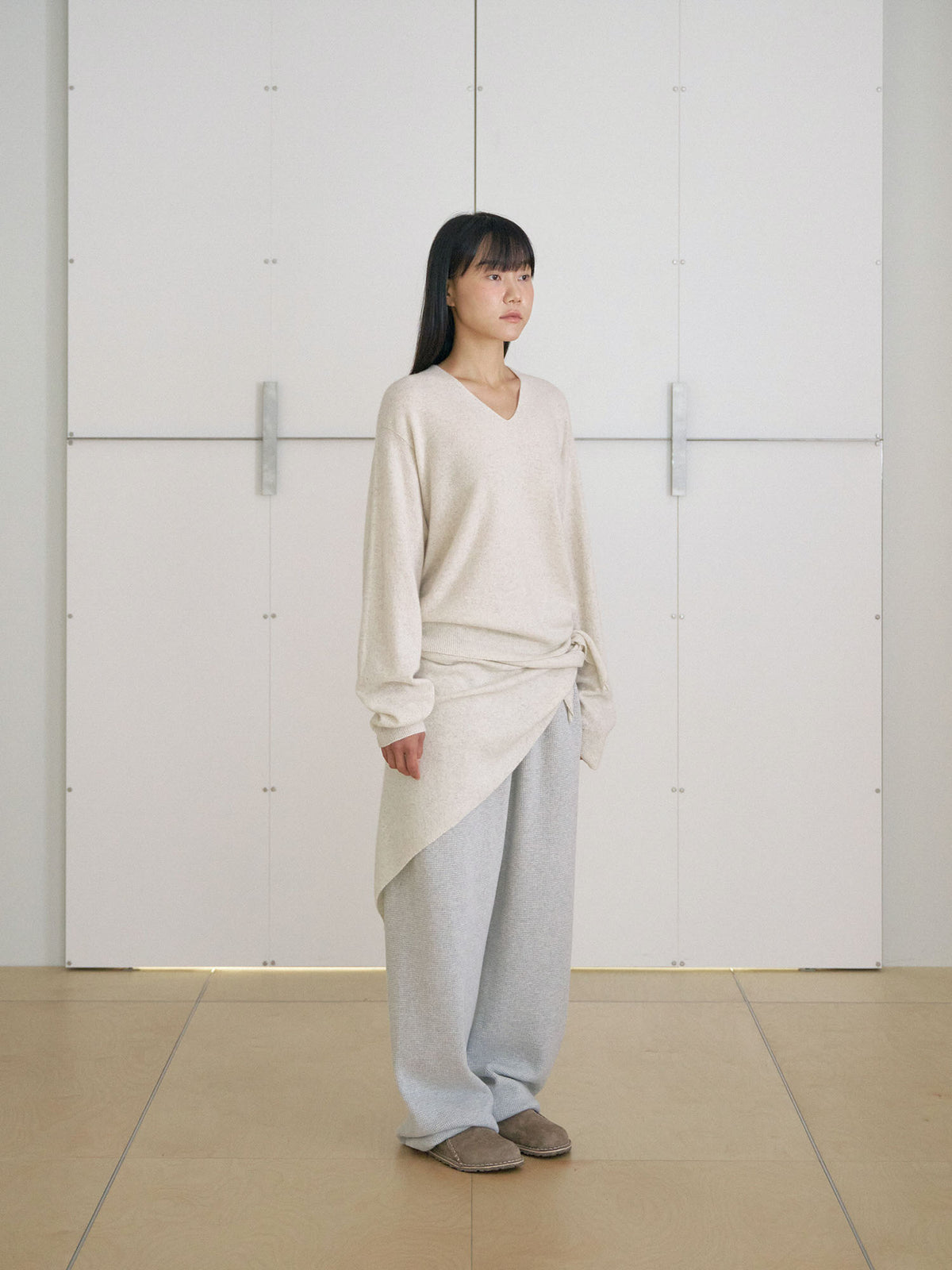 MARAN Triangle Scarf - Oatmeal 商品画像21/21