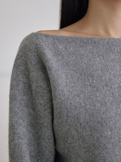 MARAN Flow Boat Neck Pullover - Gray 商品画像19/21