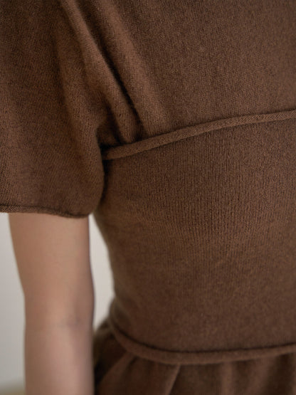Cashmere Bustier - Brown 11