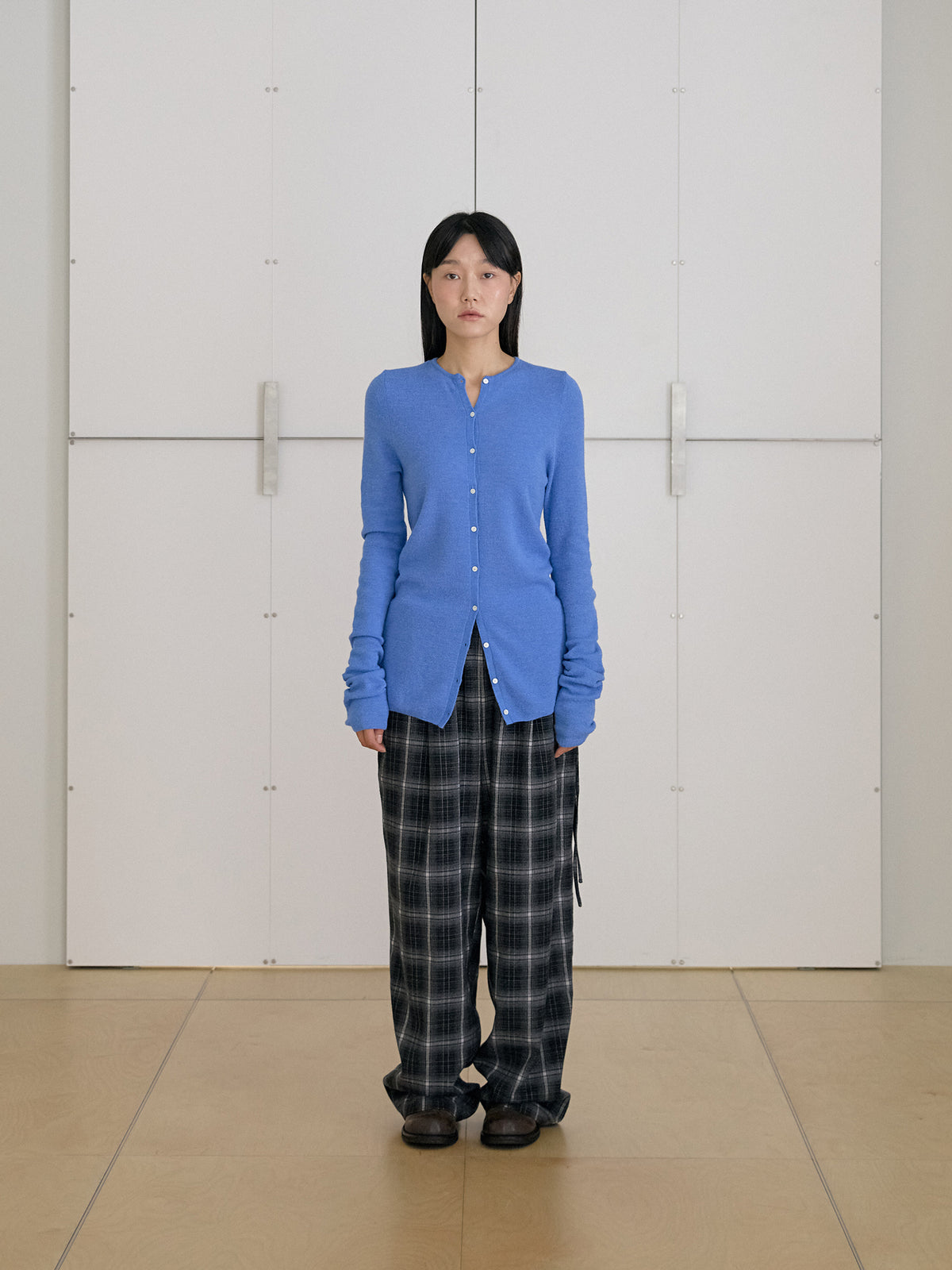 MARAN Alpaca Button Cardigan - Blue 商品画像14/21