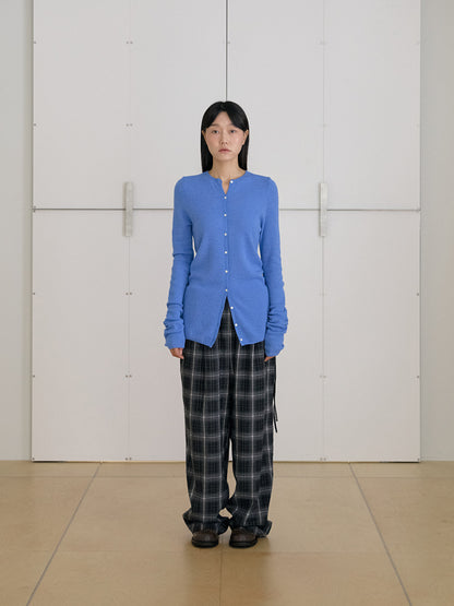 MARAN Alpaca Button Cardigan - Blue 商品画像14/21