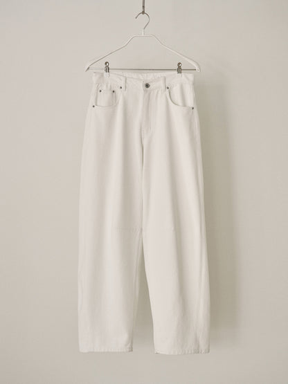MARAN Curved Denim Pants - Ivory 商品画像18/21