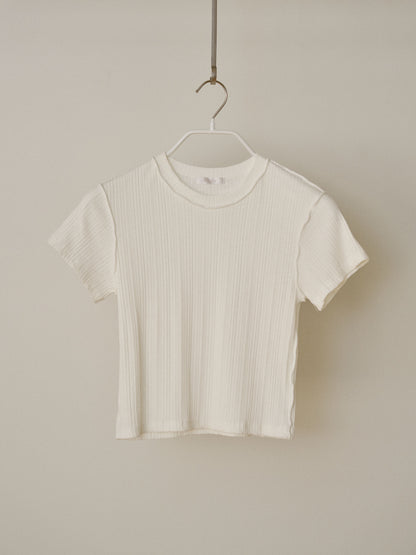 Wave Ribbed Short Sleeve