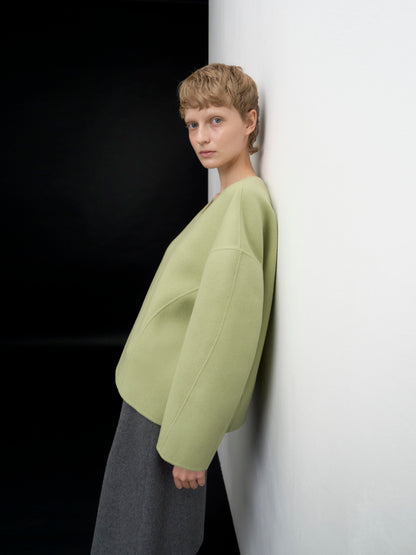 [ARIK. Arik AW] Sarin wool pullover jumper Apple green