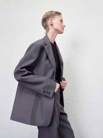 【ARIK. アリク AW】Kaus Pressed single jacket Grey