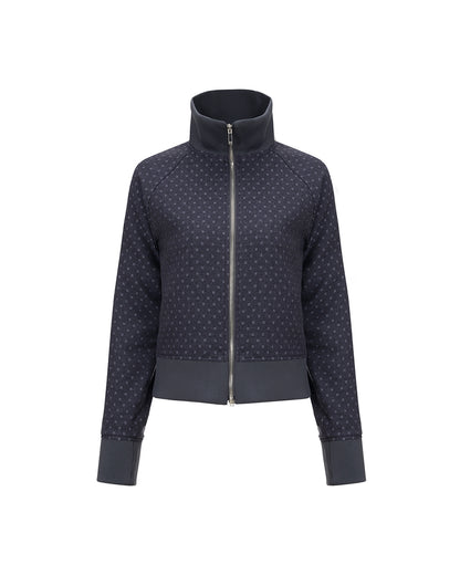 WOOL TRACK JUMPER Purple