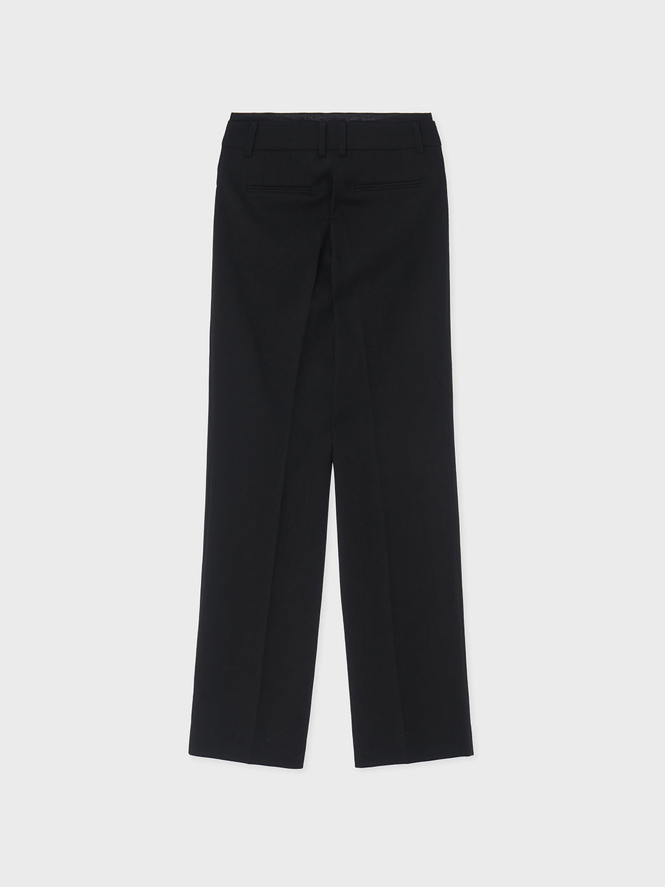 ARIK. [24SS] MIRACH layered straight pants Black