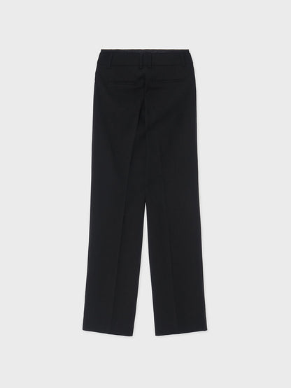 ARIK. [24SS] MIRACH layered straight pants Black