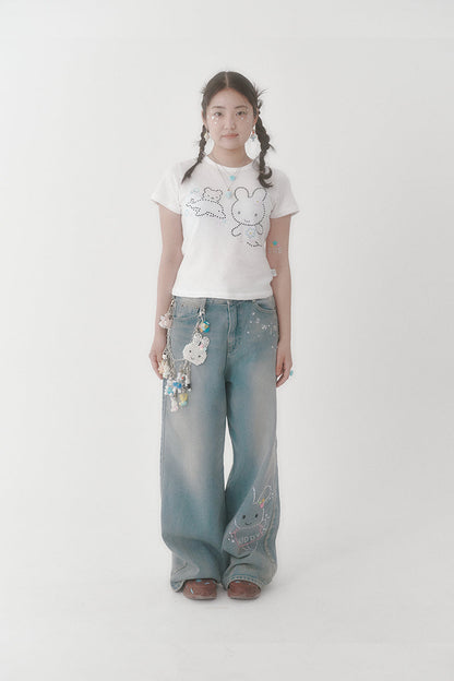 [X YOUNGART] KIDDY&amp;JINI Summer Cubic T-Shirt