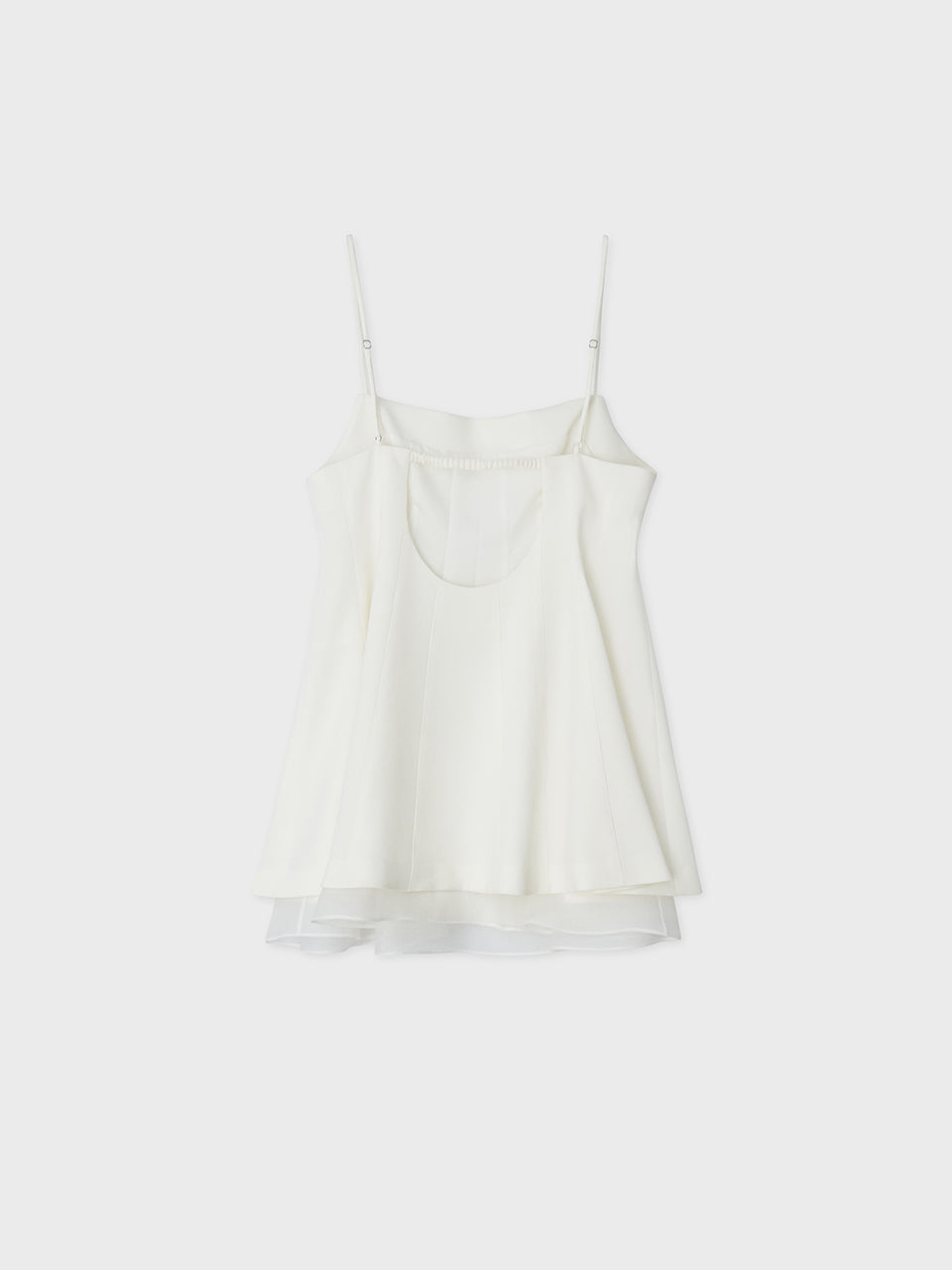 [ARIK.] [24SS] PISCES Layered panel sleeveless dress top Ivory