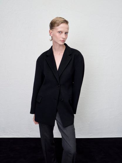 [ARIK. AW] Sagit wool volume jacket Black