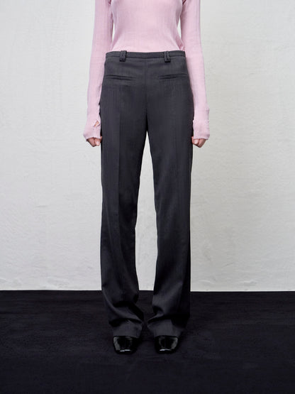 【ARIK. アリク AW】Rigil panel straight pants Dark Grey