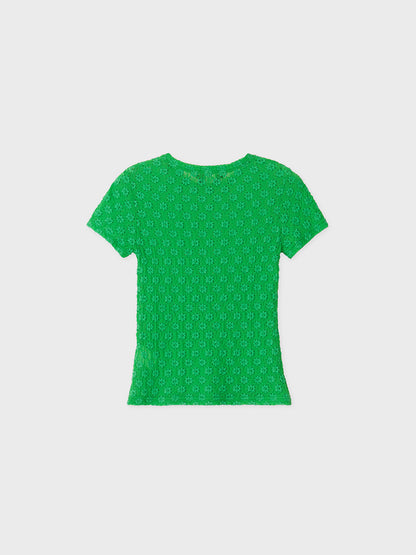 [ARIK.] [24SS] ALRESCHA floral top Green
