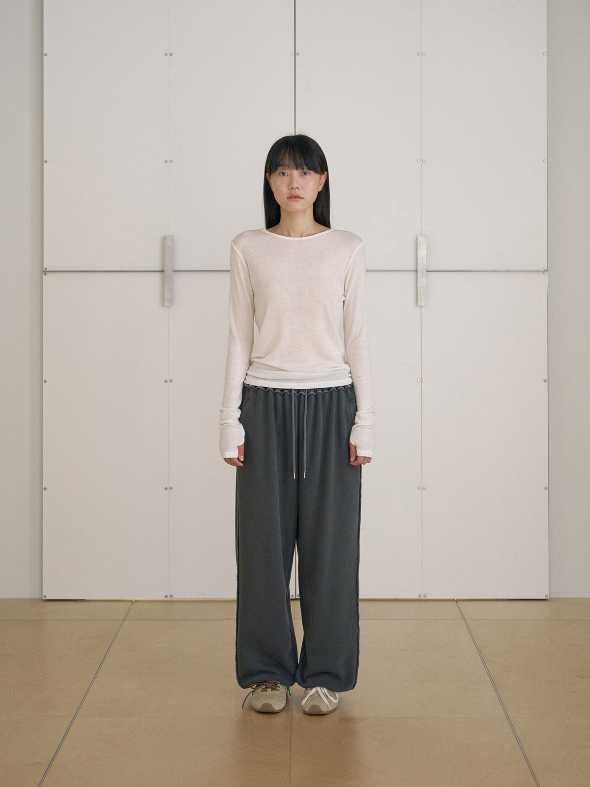 MARAN Finger Hole Long Sleeve - Ivory 商品画像14/21