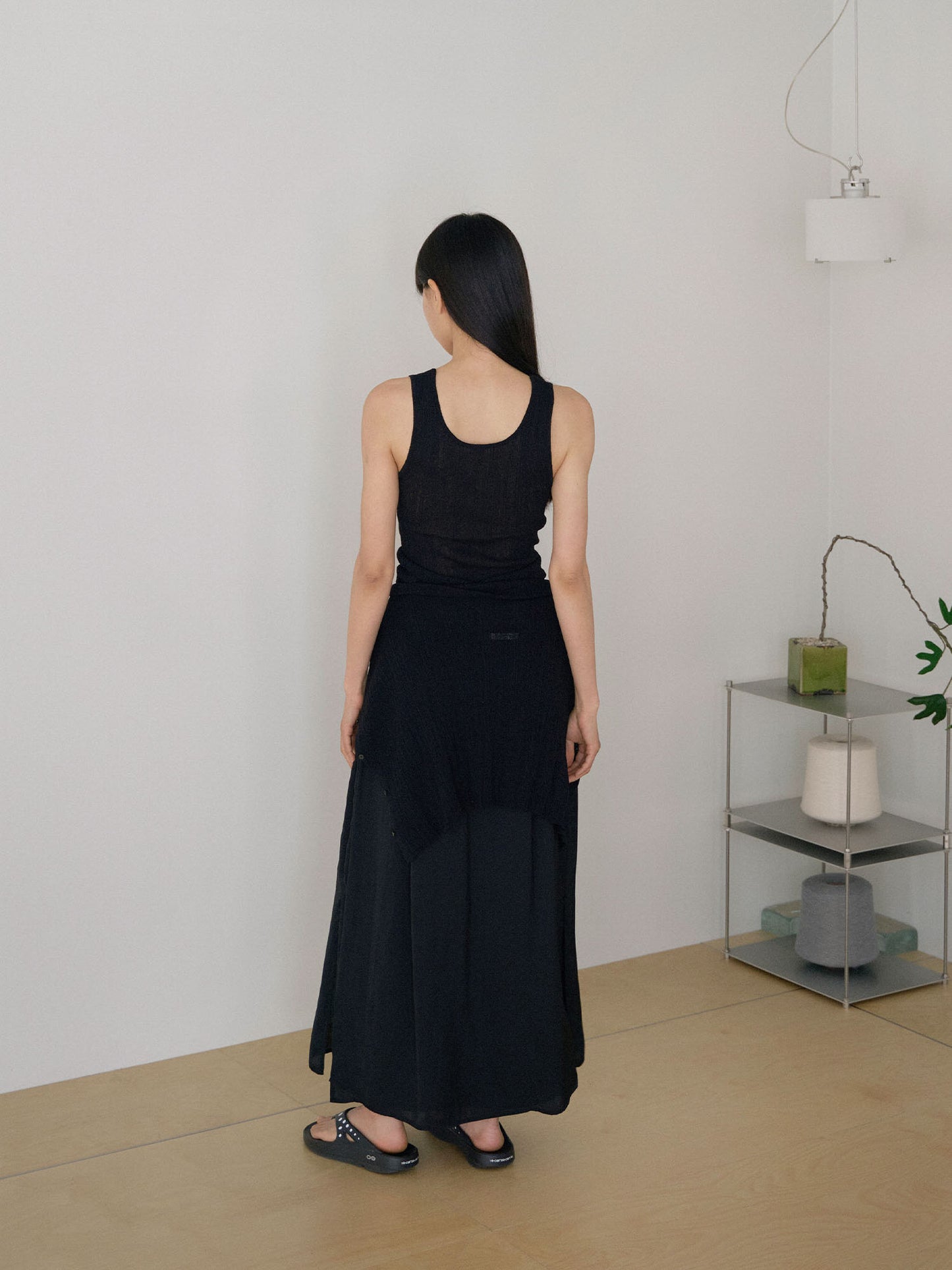 Multi Rib Sleeveless - Black