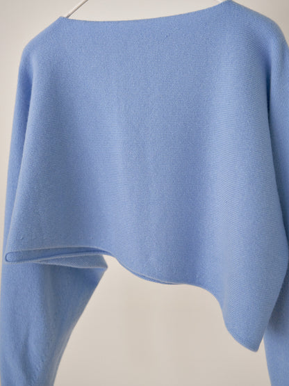MARAN Unbalanced Boat Neck Pullover - Blue 商品画像19/19