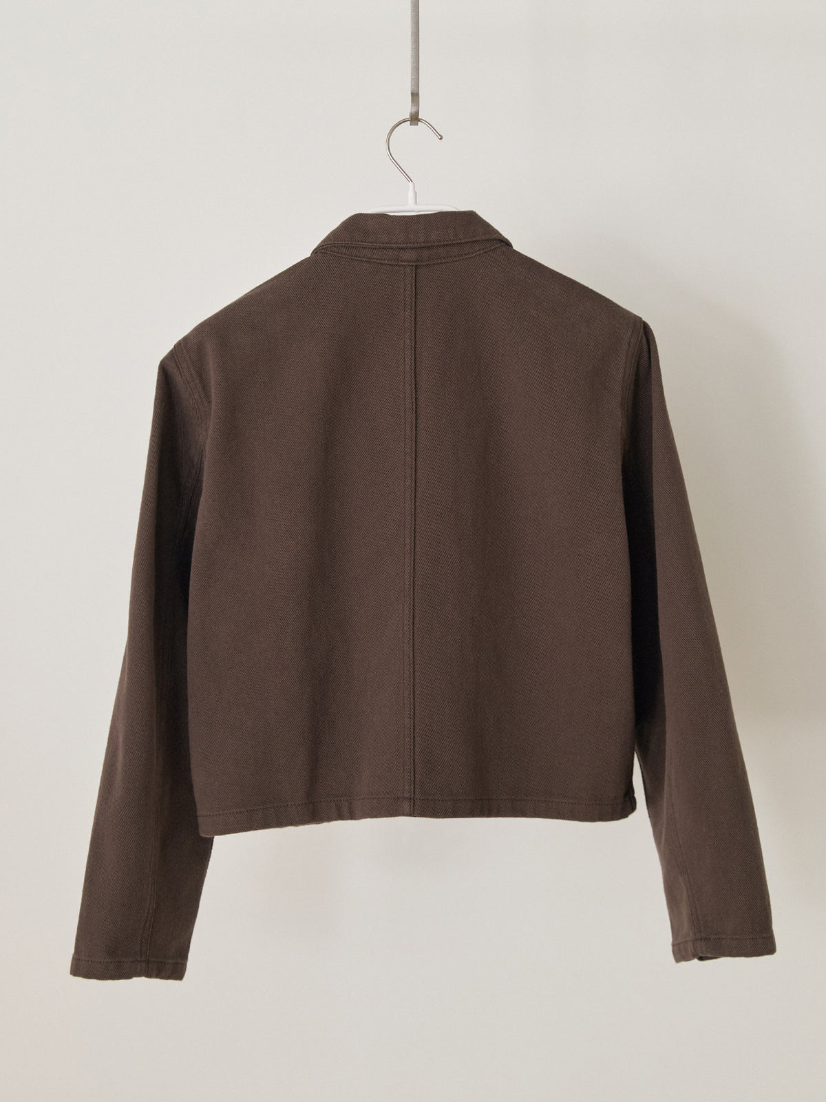 MARAN Cotton Twill Crop Jacket - Brown 商品画像19/19