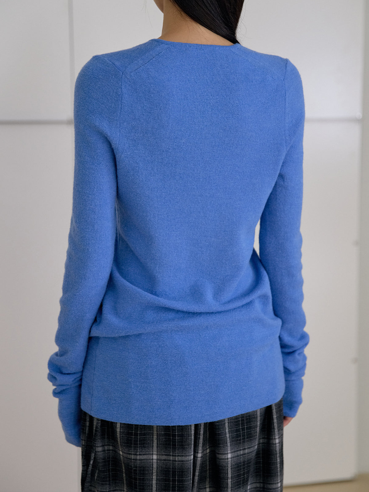 MARAN Alpaca Button Cardigan - Blue 商品画像13/21