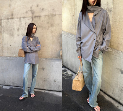 Shoulder Muffler Shirt