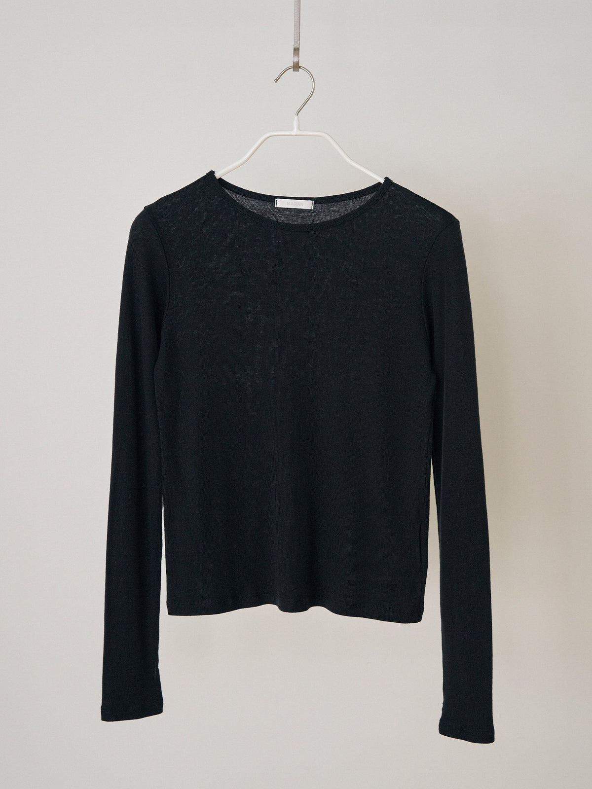 MARAN Finger Hole Long Sleeve - Black 商品画像18/21
