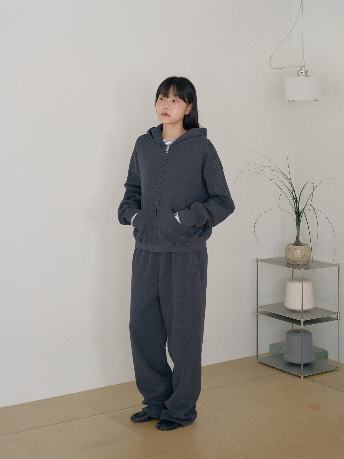 Current Waffle Sweatpants - Charcoal 7
