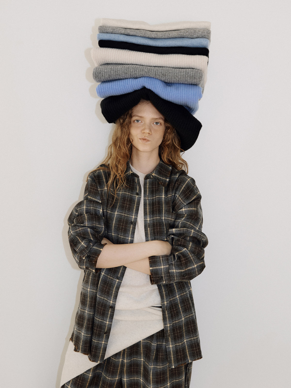 Fringe Check Shirt - Khaki 4