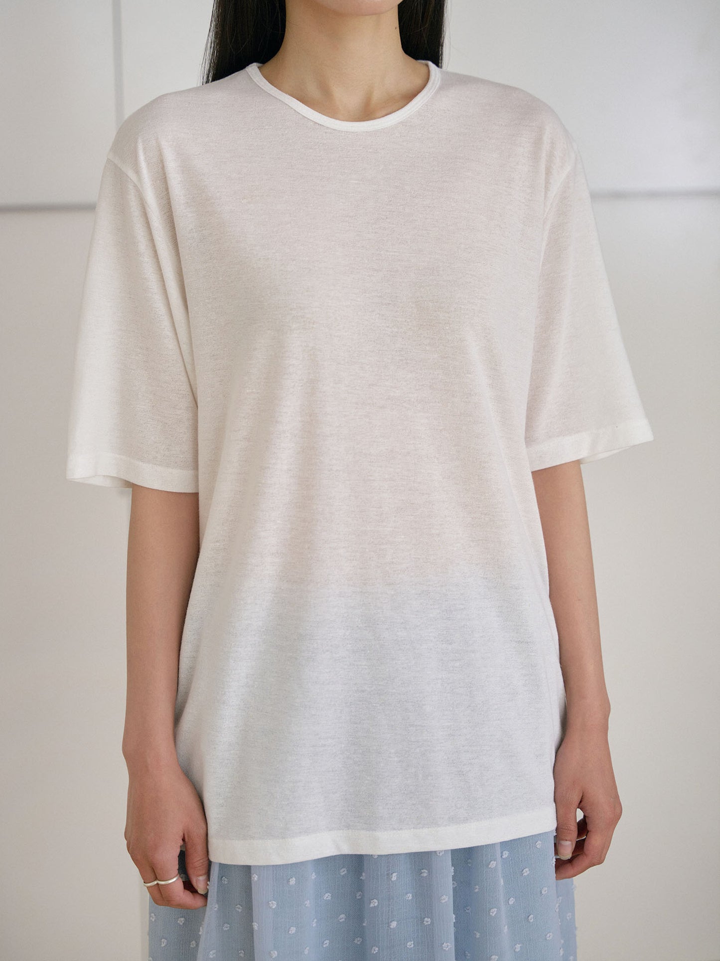 Linen Loose Short Sleeve - Ivory