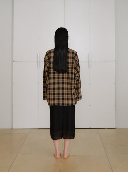 Check Flap Jacket - Black 8