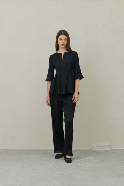 Shirring Flare Blouse