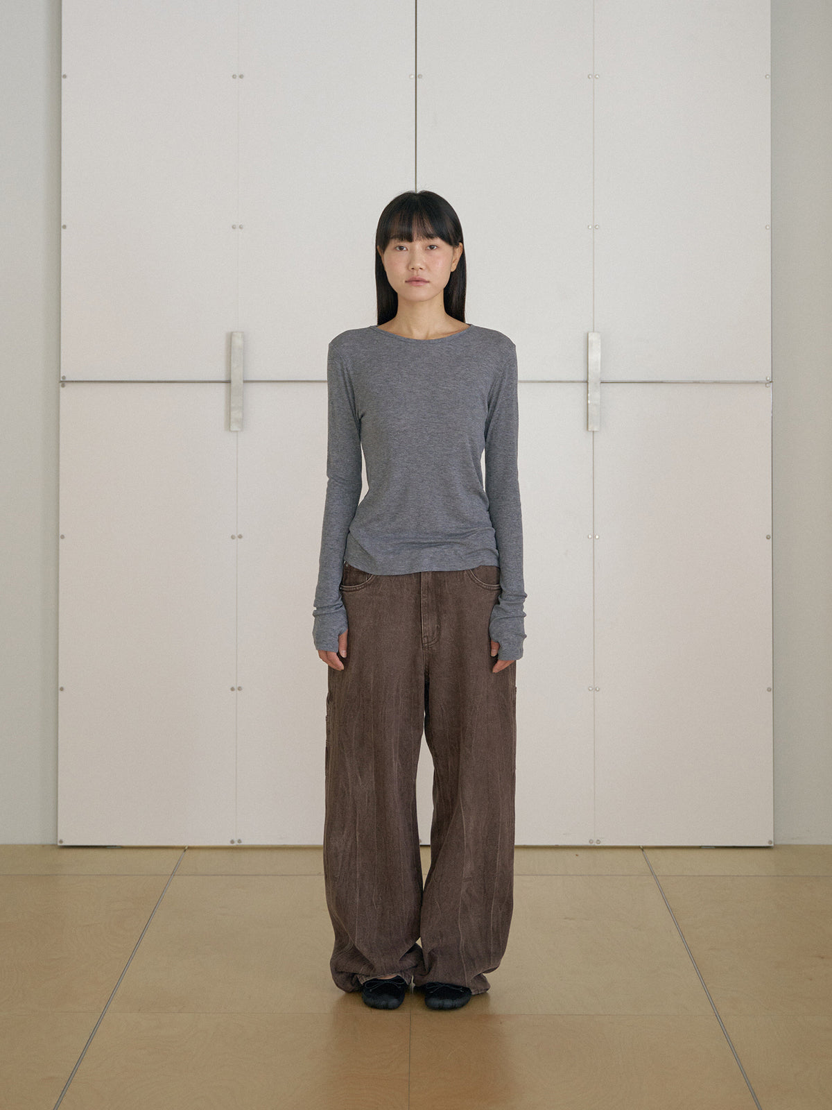MARAN Brown Crack Work Pants - Brown 商品画像14/21