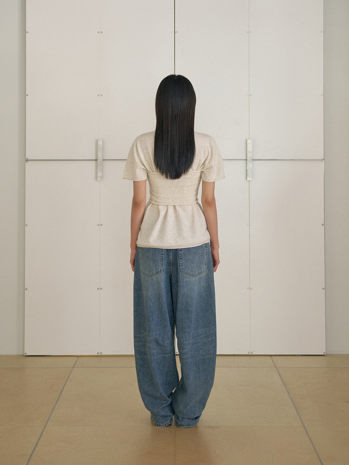 MARAN Curved Denim Pants - Indigo 商品画像20/21