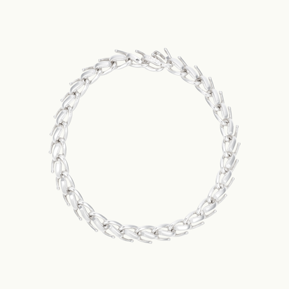 フォージ ラージ リンク ネックレス ハイポリッシュ