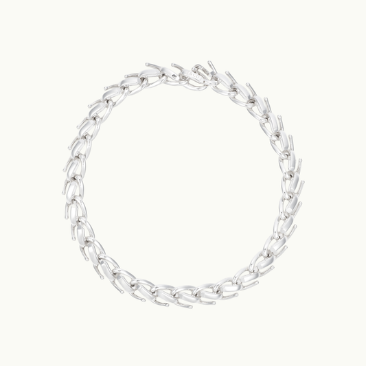 フォージ ラージ リンク ネックレス ハイポリッシュ