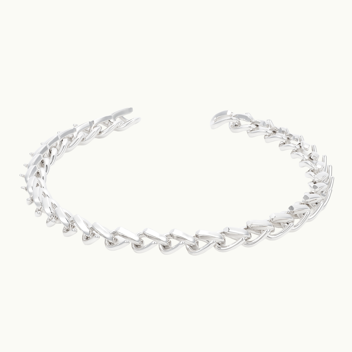 フォージ ラージ リンク ネックレス ハイポリッシュ